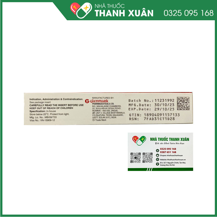Kem CANDIDERM điều trị các bệnh da đáp ứng với Corticosteroid